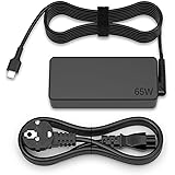 Chargeur pour Lenovo Thinkpad 65W USB-C Ordinateur Portable pour Lenovo Thinkpad T480 T490 T495 T580 T590 L380 L390 L480 L580