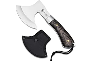 SMITH CHU Survival Axt Wikinger Äxte, Schärfe Camping Beil, Handbeil mit Geschenkbox, Outdoor Axt für Camping, Waldreisen, Jagd, Garten…