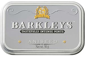 Barkleys Grigio Caramelle Anice Confezione da 6 Lattine x 50 gr Da collezionare