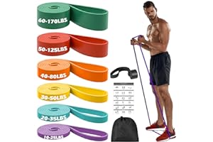 Zacro Banda de Resistencia - Bandas Elasticas de Fitness para Entrenamiento de Fuerza, Estiramiento, Pilates, Yoga, Levantamiento de Pesas, Entrenamiento de Resistencia