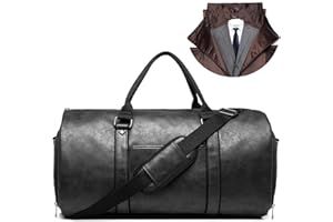 HEYOUTH Borsa da Viaggio Pieghevole,Porta Abiti da Viaggio,Borsa per Abito, con Tracolla e Scomparto,Impermeabile,per Matrimoni o Viaggi D'affari,Regali per Marito