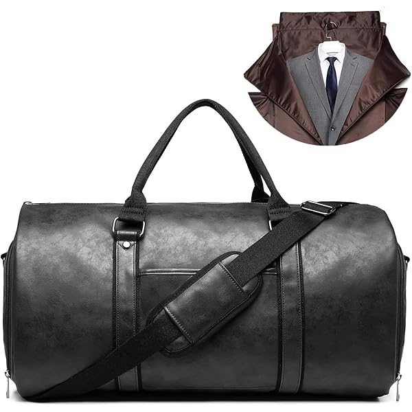 Porte-costume De Voyage En Cuir Véritable A1 - Châtaigne - Cabine 55cm - Unisexe