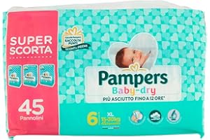 pampers baby dry 45 pannolini tg 6 15-30 kg