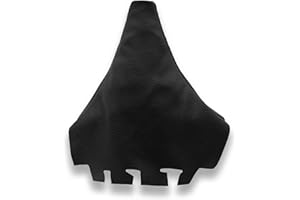 JPstraps - Funda Palanca Cambios de Marchas Accesorios para Interior Coche Cuero Piel Color Negro Compatible con Seat Ibiza (2002-2008)