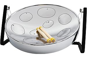 Panyard Jumbie Jam Table Top Steel Drum Kit Chrome 16-inch