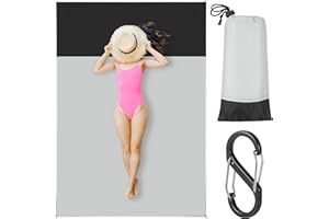 Yimomoyi Manta Picnic Impermeable, 200 x 140 cm Estera de Playa Resistente a la Arena, Picnic Blanket Ligera y Plegable, Alfombra Exterior Estera de Playa para Picnic, Playa, Camping (Gris)