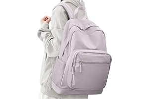WEPLAN Sac à dos scolaire Sac à dos collège Sac à dos loisir Sac de Voyage Sac d'école léger Résistant à l'eau Sac de travail pour Hommes Femmes pour Ordinateur portable de 14 pouces School Bag
