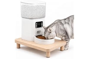 Automatisk kattmatare upphöjt stativ, 6 cm höjd kattskål stativ bord
