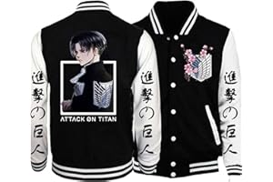 zhedu Anime AOT Sweat Hommes Femmes Mode Coupe Ample Polyvalent Design Tendance Manteaux Oversize Veste Ample Décontractée pour Couple D'étudiants AOT Collège Style Y2K