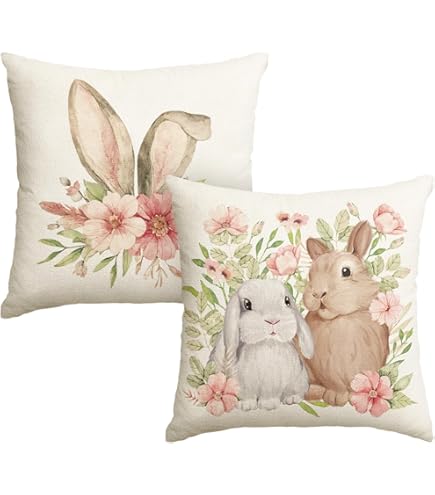 Vorysum Outdoor waterdichte kussensloop, 45 x 45 cm, set van 2 gele