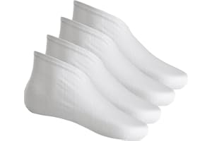 HOTOP 2 Paires Chaussettes Hydratantes Spa Hydratant Chaussettes Chaussettes en Gel de Siliconepour Peau Dure Sèche et Craquelée, Blanc