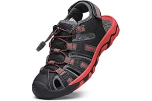 DREAM PAIRS Sandales D'été Fermé Toe Beach Sandals Athlétique en Plein air à séchage Sport Sandales pour Garçon Filles