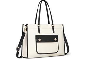 RAINSMORE Torby na laptopa dla kobiet płócienne torby na ramię dla kobiet 15,6 cala duża torebka damskie torby na laptopa torby robocze torba na ramię do szkoły biura podróży służbowej