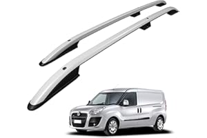 CHROMEMASTER | Barre trasversali da Tetto | Compatibili con Fiat Doblo 2010- Short/SWB; Sono utilizzate per il montaggio di portapacchi, box da tetto o portabiciclette | Costruzione in alluminio