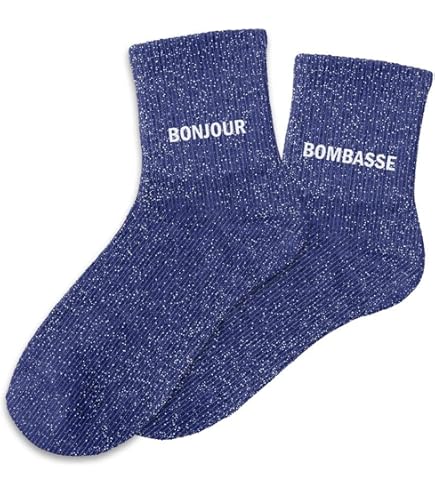 Chaussettes Paillettes STC - Duo Brillant - 100% Coton - Taille M