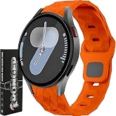 Rongep [Football Pattern] Samsung Galaxy Watch 7/6/5/4 (40mm/44mm) Serisi ile Uyumlu Rahat ve Yumuşak Watch 6/4 Classic (47/4