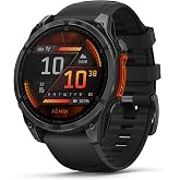 Garmin fēnix ​​8, 47mm, High Performance GPS Multisport Watch, Black | AMOLED touch screen, LED flashlight, built-in speaker