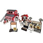&Ccedil;iftlik Oyun Seti &ndash; Doğal Ahşap Puzzle DIY Kendin Yap Hayvan Fig&uuml;rl&uuml; Eğitici ve Eğlenceli Oyuncak