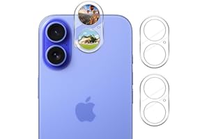 AIYEEN Ochrona obiektywu aparatu (3 szt.), kompatybilna z iPhone 17 6,3 cala, osłona obiektywu aparatu, szkło hartowane 9H, przezroczyste HD, odporne na zarysowania, przyjazne etui [nie wpływa
