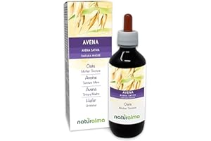 Avena (Avena sativa) sommità Tintura Madre analcoolica Naturalma - Estratto liquido gocce 200 ml - Integratore alimentare - Vegano