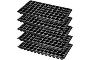 asdfwe 72 Cellules Semences À Partir du Bac Cellulaire Plateau À Semis Utilisé pour Plateau À Semis De Plantation, Semis Propagation Germination Plug 5 PCS