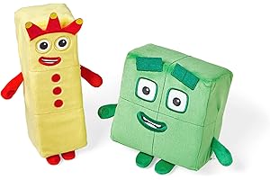 Learning Resources Numberblocks Three & Four Playful Pals, Ages 18m+, Soft Plush Toys for Girls & Boys, Cuddly TV-Inspired Figures, Gifts For Kids