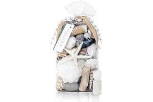 ANDALUCA Pacific Isles Scented Potpourri | Made in California Beach Home Décor | Large 20 oz Bag + Fragrance Vial | Scents Sandalwood and Coconut Blooms