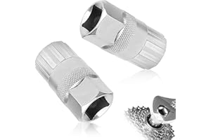 GCNWW 2PCS for Shimano Cassette Removal Tool, Freewheel Removal Tool for Mountain Bike, Compatible with Shimano Sunrace Sram Dnp 6 7 8 9 10 11 Speed Freewheel & Bottom Bracket Repair
