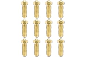 TOGTHERKINGS 12 Piezas M6 Accesorios Impresora 3D, Boquillas Impresora 3D, Boquilla Impresora 3D Cabezal de Impresión para Extrusor, Boquilla de impresión de latón 3d,para Artillery Genius y Sidewinder X1