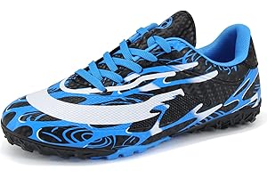 DIQUEQI Astro Turf Football Boots Boys Girls Football Trainers Soccer Athletics Training Shoes Teenager Outdoor Sport Shoes Sneakers for Unisex Kids…