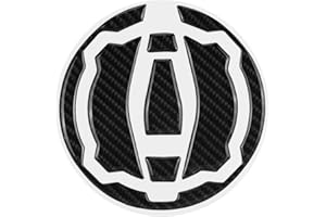 KSTE Sticker for Tank - Cap for Fuel Tank Cap for Motorcycle Carbon Fiber, Decals for Stickers for Protection Cover for Kawasaki Z900 Z650 17-18