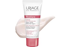 URIAGE ROSELIANE Crema anti-rojeces con MANTECA DE KARITÉ, GINSENG Y EXTRACTOS DE ALGAS | Calma, hidrata y reduce las rojeces. Crema facial rica para un confort duradero | Sin parabenos