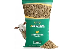 Agrarzone Schaffutter Ziegenfutter Pellets 20 kg - Österreichisches Kraftfutter ohne Gentechnik - Futter für Schafe & Ziegen - AMA-Gütesiegel & Mehrfach gereinigt