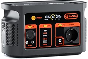 FF FLASHFISH FlashFish Generateur Electrique Portable 300W avec 179,2Wh Batterie LiFePO4, Charge Rapide de 0 à 80% en 1H, EU Prise 220-240V, EPS, Station Électrique Portable pour Camping, RV, Voyages, Urgence