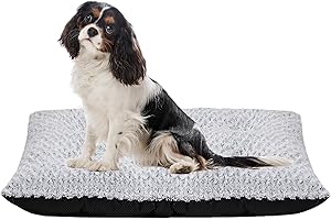 KENIY Large Dog Bed,Ultra Soft Pet Bed for Medium and Large Size Pets,Dog Mat Mattress for Crate with Anti-Slip Bottom Washable & Dryer-Friendly,Calming Comfort Dog Pillow Bed（80x50cm）