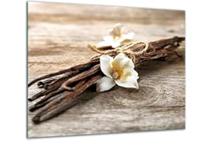 QTA - Placa protectora de vitrocerámica 60 x 52 cm 1 pieza cocina eléctrica universal para inducción protección contra salpicaduras tabla de cortar de vidrio templado como decoración Flor