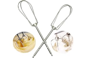 CHENNAN 2 sztuki wysokiej jakości trzepaczki ze stali nierdzewnej, zamiennik trzepaczki, kompatybilny z prawym i lewym widelcem drucianym z czterema prętami drucianymi, akcesoria do mieszania, robot