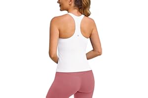 BAYDI Clouduxi Racerback Workout Tank Tops for Women Yoga Shirts with Built in Bra Gym Sleeveless Camisole
