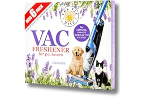 UTIZ Vac Lot de 6 désodorisants Lavande Extra Fort Parfum puissant pour tous les aspirateurs à main sans sac et nettoyeurs sans sac pour les amoureux des animaux (1 x 6 paquets)