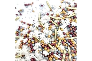 ‎STREUSELHELD Streuselheld Bezaubernde Weihnacht 40g Streusel zum Dekorieren und Verzieren von Gebäck aller Art wie Torten Kuchen Keksen Zuckerstreusel