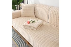 Racib Funny Fuzzy Sofa Cover For Pets Plush,Non Slip Corner Sofa Cover For Dogs2/3/4 Apply To Sofa Covers L Shape Slipcovers Waterproof,S-90x210cm