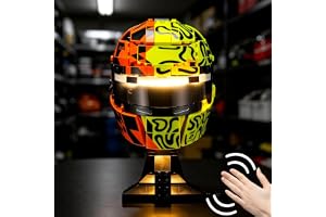 BRIKSMAX 2.0 lampsats kompatibel med Lego Editions McLaren MasterCard F1 Team Lando Norris hjälm 43023 byggsatser – original