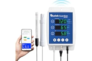 Bluelab Guardian Monitor Wi-Fi – Echtzeit-Messung von pH, Temperatur & Leitfähigkeit (TDS) im Wasser, kalibrierbar, 3-in-1 Digitales Nährstoffmessgerät – Für Hydroponik & Indoor-Pflanzenzucht