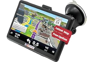 MULTIDIGIT SERVICES MS Drive W500 BT Sat Nav | 7" Touchscreen GPS Navigation for Cars | 16GB Storage | Windows OS | Bluetooth | Lifetime Maps Included | High-Performance Sat Nav for Cars and Trucks