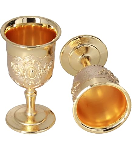Calice Medievale In Plastica Oro - Capacità 25cl, Per Feste A Tema - Foto 6