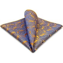 Carré De Poche Paisley Haut De Gamme 32cm - Soie Pour Costume Et Cérémonie