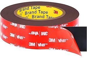 Summerbrite Double Sided Tape Heavy Duty, Double Sided Foam Tape 16FT Length, 0.94inch Width, Waterproof Mounting Tape for Car, Home Decor, Office Decor