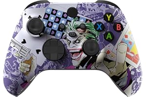 eXtremeRate Carcasa para Xbox Series X S Control Protector Placa Frontal Funda Delantera Reemplazo Kit Cubierta Cover Shell para Xbox Series S X Mando-No Incluye Mando(Joker y Poker)