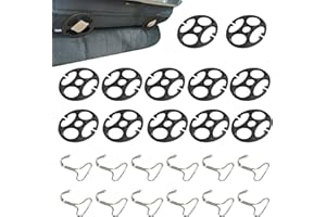 MBIYHGTA Clips de housse de siège – Attaches universelles pour housse de siège de voiture, poignées de housse de siège de véhicule portables | Clips de retenue de housse de siège réutilisables et durables, 12