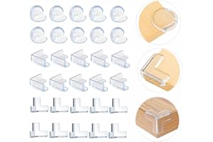 Moseem Kantenschutz Baby Eckenschutz Baby, 30 Stück Eckschutzkanten Baby Silikon Eckenschutz Kantenschutz Selbstklebend für Verschiedene Möbel, um das Baby vor Verletzungen zu Schützen